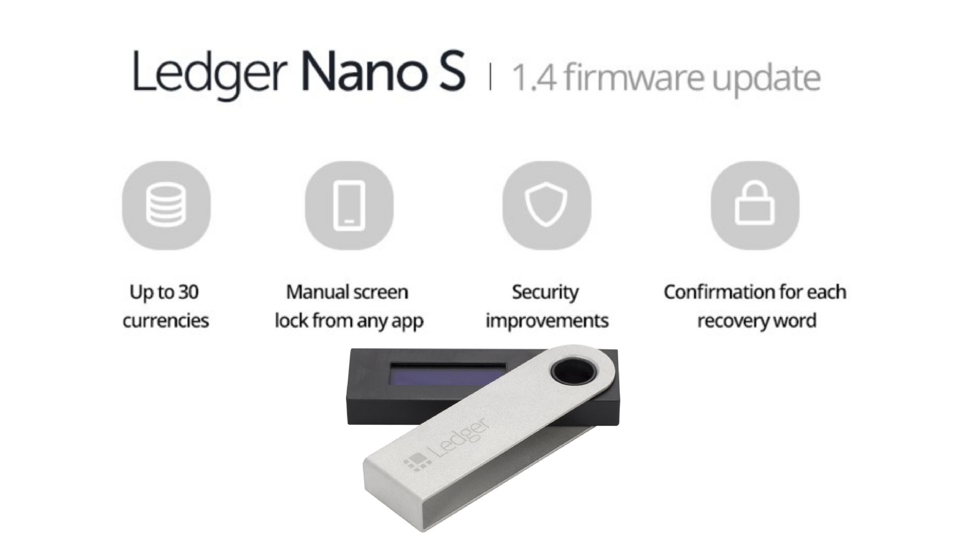 can ledger nano s store altcoins
