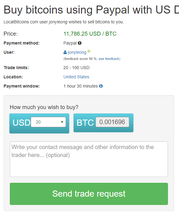 buy bitcoin with paypal us