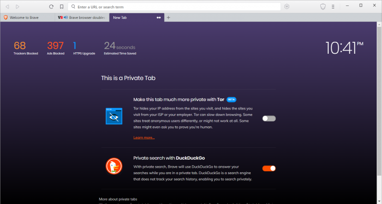 does the brave browser use tor