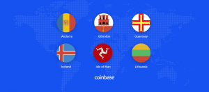 maps of 6 new countries where coinbase recently launched